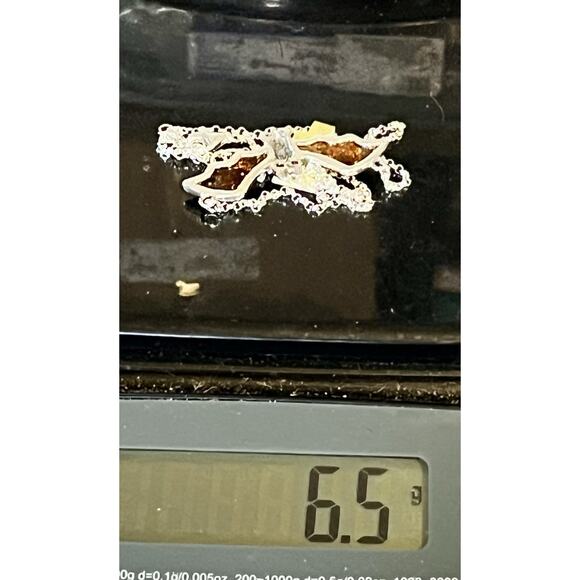 Baltic Amber Bat Wing Pendant -925 Sterling Silver - 17.5-19.5” NEW Gothic - Picture 16 of 16